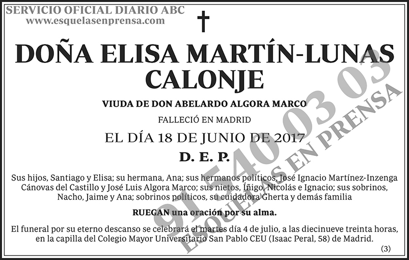 Elisa Martín-Lunas Calonje